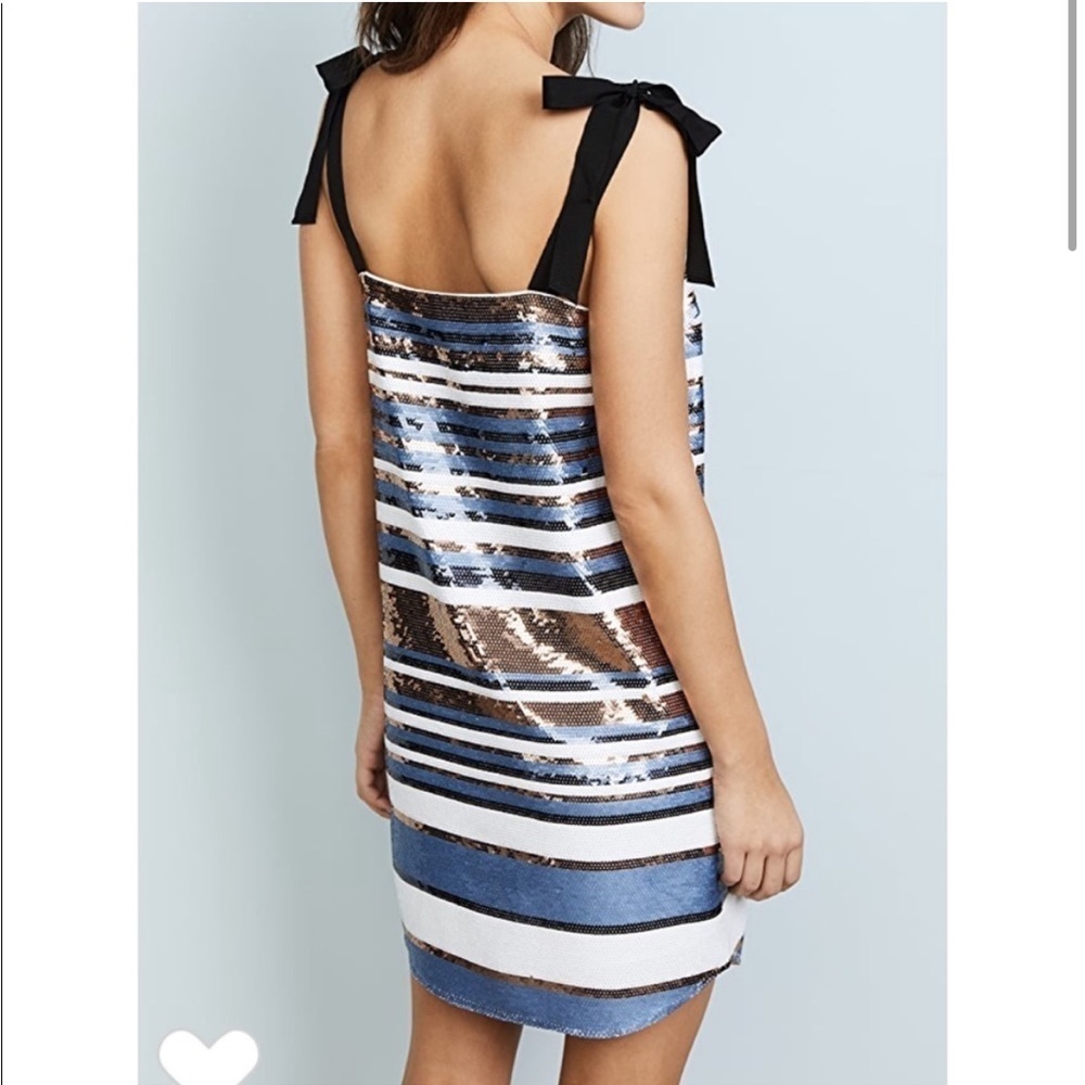 Veronica Beard Abril Striped Sequin Dress New With Tags! - Picture 4 of 11